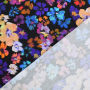 Tissu jersey de coton Fleurs Flower Bomb, noir