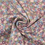 Katoenjersey Flower Confetti, mauve