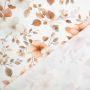 Katoenjersey Flower Love, gebroken wit