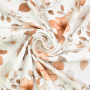 Katoenjersey Flower Love, gebroken wit
