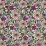 Katoenjersey Flower Rain, gebroken wit