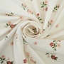 Katoenjersey  Flowerheart, gebroken wit