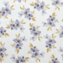 Tissu jersey de coton fleurs Flowers and Leaves Poppy, blanc cassé