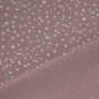 Katoenjersey flying dots, oud blauwpaars