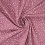 Katoenjersey flying dots, oudroze