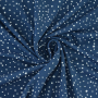 Katoenjersey flying dots, blauw