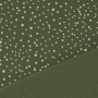 Katoenjersey flying dots, olijfgroen