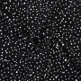 Tissu jersey de coton à pois flying dots, noir