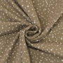 Katoenjersey flying dots, taupe