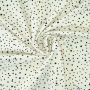Katoenjersey flying dots, gebroken wit