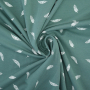 Katoenjersey flying feather, oudmintgroen