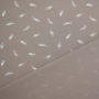 Tissu jersey de coton plumes flying feather, taupe