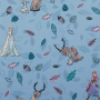 Katoenjersey Frozen, blauw