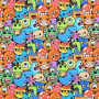 Baumwolljersey Happy Animals, multicolor