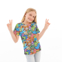 Baumwolljersey Happy Animals, multicolor