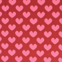 Tissu jersey de coton Coeurs Hearts, rouge foncé
