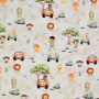 Baumwolljersey Jungle Time, beige