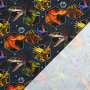 Katoenjersey Jurassic World, donkergrijs