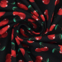 Tissu jersey de coton Cerices, noir