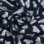 Katoenjersey, kleine boten, marineblauw