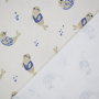 Tissu jersey de coton Petit phoque Bord de mer chic , naturel