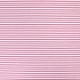 Tissu jersey de coton à rayures (petites) Amour, rose pâle – blanc