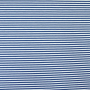 Katoenjersey little stripe love, donkerblauw - wit