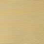 Katoenjersey little stripe love, mosterdgeel - wit