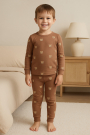 Baumwolljersey Kleiner Leopard, karamellbraun