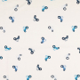 Tissu jersey de coton Petit tracteur, bleu