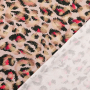 Tissu jersey de coton leo, vieux rose millennial