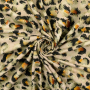 Katoenjersey luipaard, beige