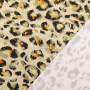 Katoenjersey luipaard, beige