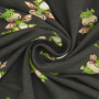 Tissu jersey coton Petit dragon, kaki