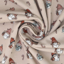 Katoenjersey Little Gnomes, beige
