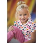 Tissu jersey de coton Coeurs lovely hearts, blanc
