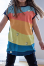 Katoenjersey Malomi Paneel Coolrainbow 155 x 65cm