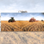 Katoenjersey Malomi Paneel Big Tractors 145 x 85 cm