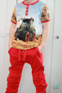 Katoenjersey Malomi Paneel Big Tractors 145 x 85 cm