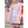 Tissu jersey coton Panneau Malomi Bunny Putty ballon 150 x 70 cm