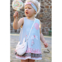 Tissu jersey coton Panneau Malomi Bunny Putty ballon 150 x 70 cm