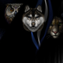 Katoenjersey Malomi Paneel Mystic Animals, zwart 145 x 80 cm