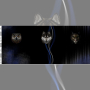 Katoenjersey Malomi Paneel Mystic Animals, zwart 145 x 80 cm