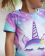 Baumwolljersey Malomi Panel Unicorndream 150 x 65 cm, pink