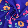 Cotton Jersey Neon Flowers, bluish purple