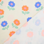 Cotton Jersey Neon Flowers, off white