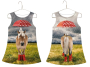 Baumwolljersey Panel Pferd im Regen, 150 x 115 cm
