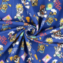 Baumwolljersey Paw Patrol Happy Dogs, royalblau