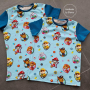 Katoenjersey Paw Patrol, lichtblauw