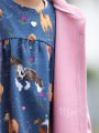 Katoenen jersey Pferdefreunde Paneel Galopp-Duo Allover 150 x 70 cm
